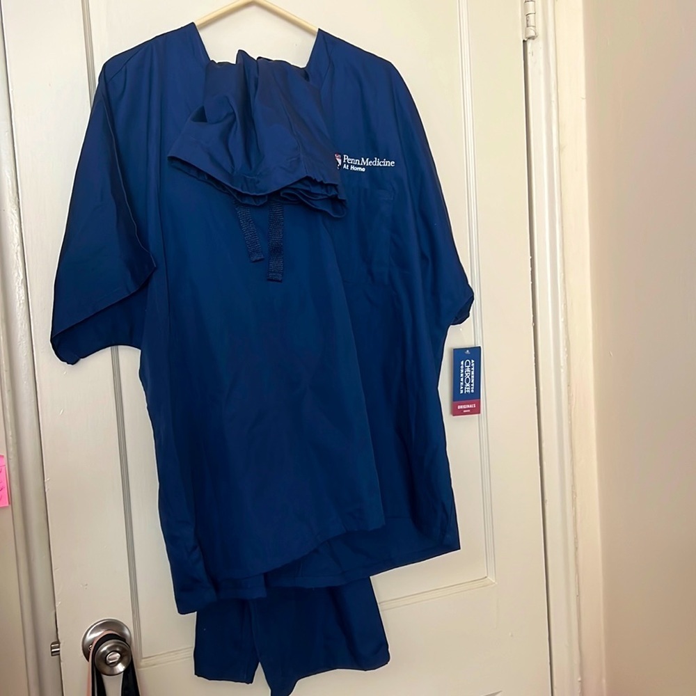 nwt cherokee penn medicine scrub top and pants size: 2XL